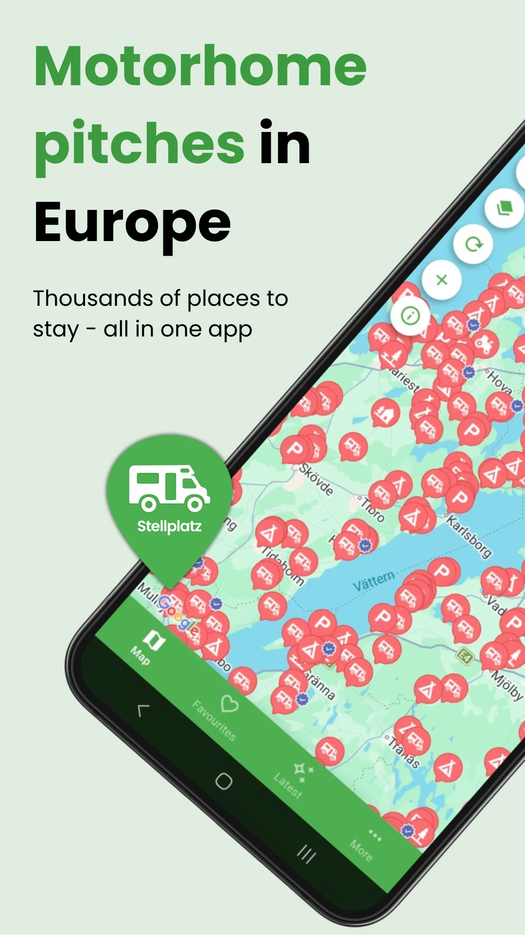 Stellplatz Europe screenshot